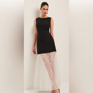 Commense sexy black and cream Sleeveless Dress brand new with tags gorgeous